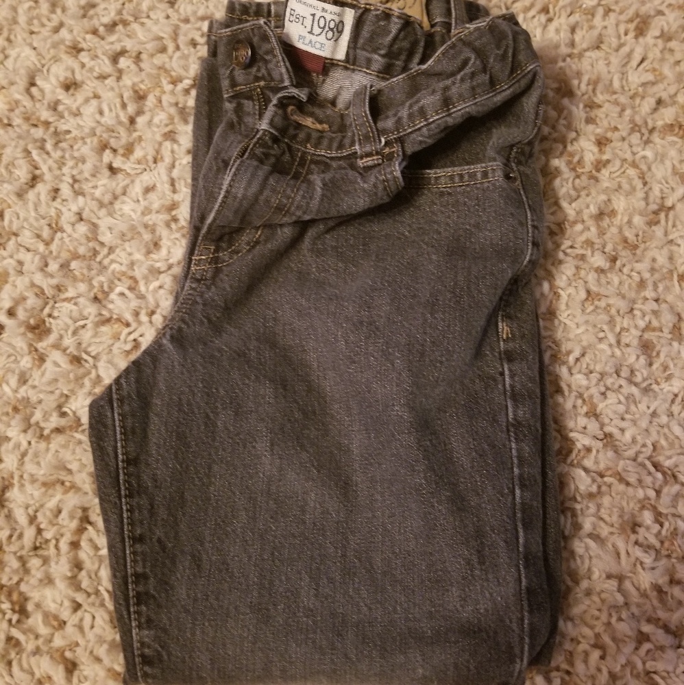 Boys dark wash blue jeans